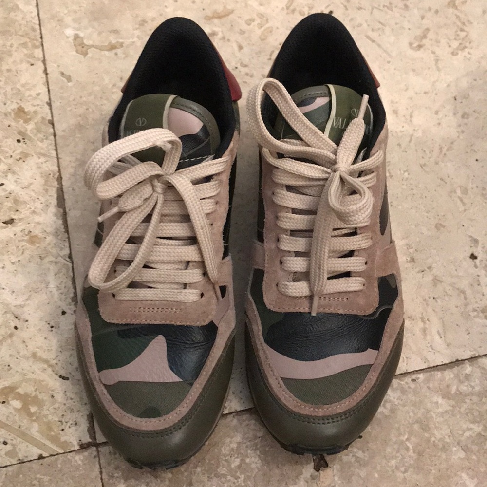 Authentic Valentino camo sneakers 36